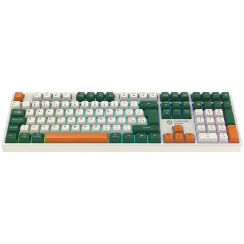 CANYON Klawiatura Gamingowa Shadder GKW-11 Mech RGB Bezprz. Biała