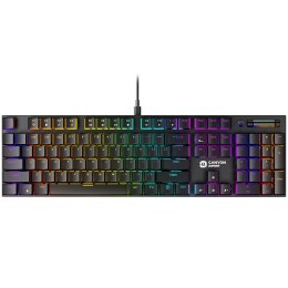 CANYON Klawiatura gamingowa Cometstrike GK-55 Przewodowa Czarna
