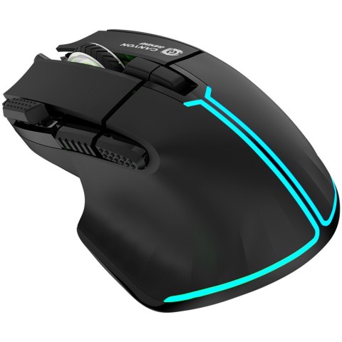 CANYON Mysz gamingowa Fortnax GM-636 RGB 9 Przyc. Przew. Czarna