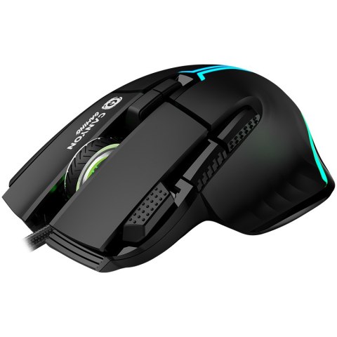CANYON Mysz gamingowa Fortnax GM-636 RGB 9 Przyc. Przew. Czarna