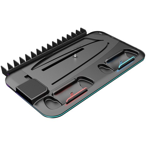 CANYON Podstawka chłodząca CS-51 RGB PS5 Slim/DE Ładowanie Czarna