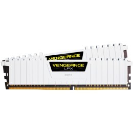 CORSAIR DDR4, 3000MHz 16GB 2x8GB Dimm, 16-20-20-38, XMP 2.0, Vengeance LPX White Heatspreader, Black PCB, 1.35V