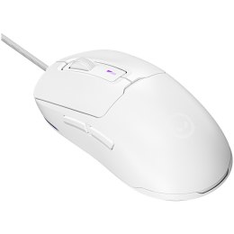 LORGAR Mysz Gamingowa MSA10, Przewodowa Ultralekka, Biała