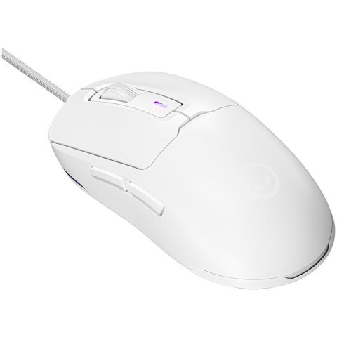 LORGAR Mysz Gamingowa MSA10, Przewodowa Ultralekka, Biała
