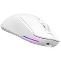 LORGAR Mysz Gamingowa MSA10W, Bezprzewodowa, Biała