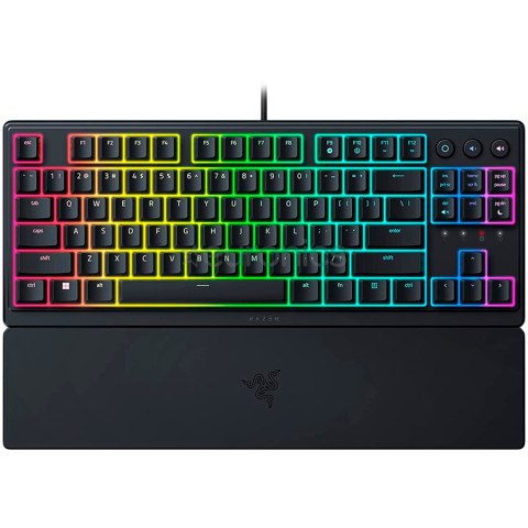 RAZER Klawiatura Gamingowa Przewodowa Ornata V3 Tenkeyless, Low Profile, układ US