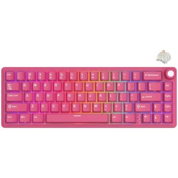 ROYAL KLUDGE R65 Berry Red Gaming Keyboard Beige Switch