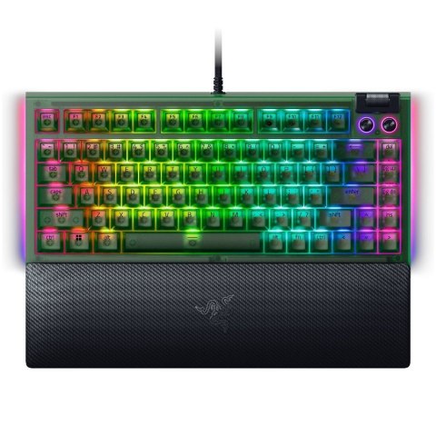 Razer Klawiatura Gamingowa BlackWidow V4 75% Phantom Green, US