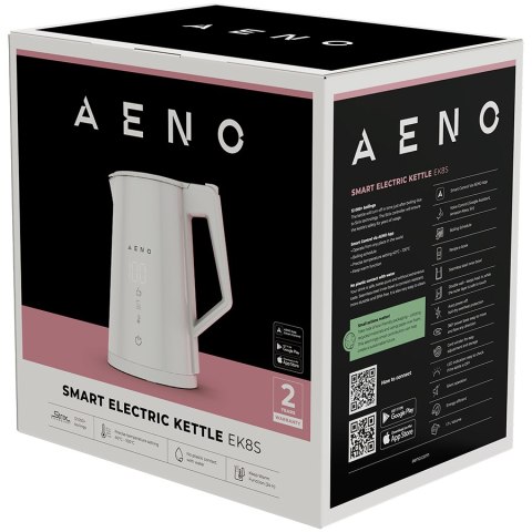 AENO EK8S Czajnik Smart Wi-Fi 1,7L regulacja temperatury Strix biały