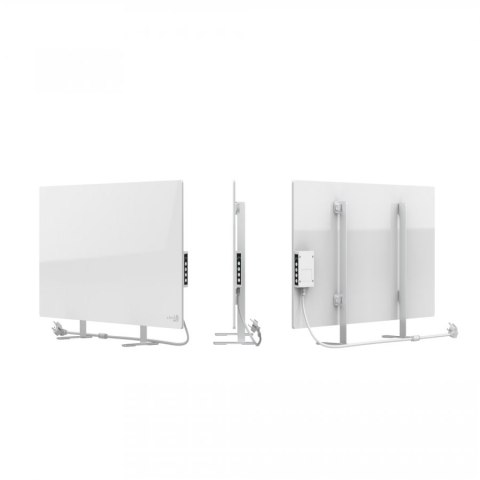 AENO GH3S Grzejnik szklany Smart 700W app+panel LED biały wtyczka EU