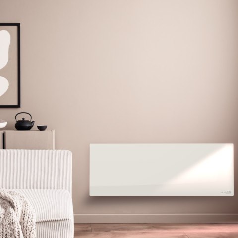 AENO GH3S Grzejnik szklany Smart 700W app+panel LED biały wtyczka EU