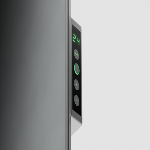 AENO GH5S Grzejnik szklany Smart 700W app+panel LED szary wtyczka EU