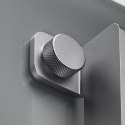 AENO GH5S Grzejnik szklany Smart 700W app+panel LED szary wtyczka EU