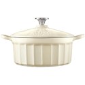 BUYDEEM Emaliowane naczynie żeliwne 2,9L, CP521, Oat White