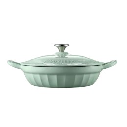 BUYDEEM Emaliowane naczynie żeliwne 3,3L, CP581, Cozy Greenish