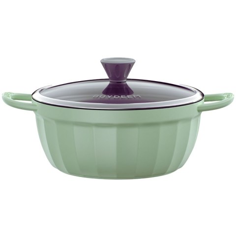 BUYDEEM Garnek emaliowany 4,5L CP152 Cozy Greenish