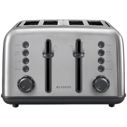 BUYDEEM Toster na 4 kromki, DT640E, Stainless Stell, EU