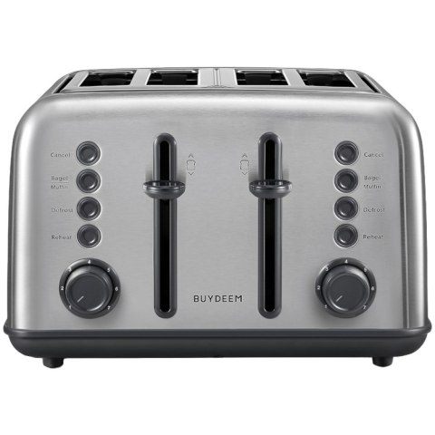 BUYDEEM Toster na 4 kromki, DT640E, Stainless Stell, EU