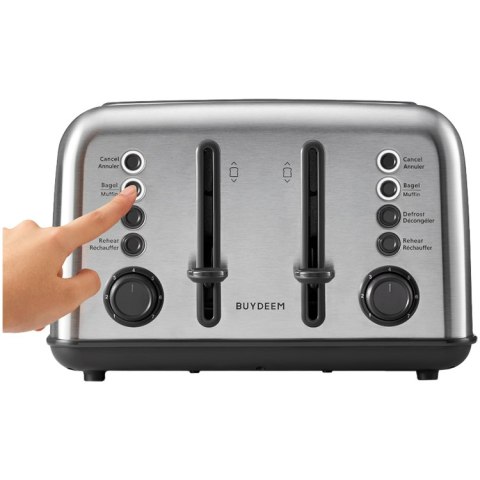 BUYDEEM Toster na 4 kromki, DT640E, Stainless Stell, EU