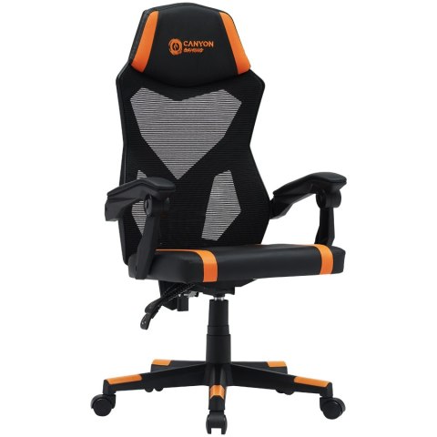 CANYON Fotel Gamingowy Flow MCH01 Mesh Pomarańczowy