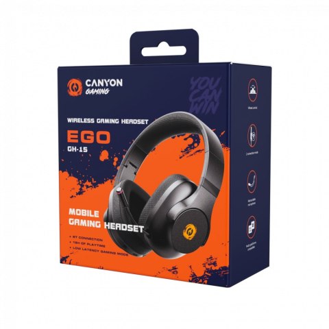 CANYON Słuchawki gamingowe EGO GH-15 2w1 BT białe