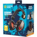 CANYON Zestaw słuchawkowy Fobos GH-3A Czarno - Pomarańczowy