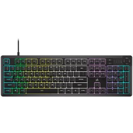 CORSAIR K55 CORE RGB Black, Fully customizable ten-zone RGB backlight