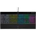 CORSAIR K55 RGB PRO Gaming Keyboard, Backlit Zoned RGB LED, Rubberdome