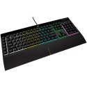CORSAIR K55 RGB PRO Gaming Keyboard, Backlit Zoned RGB LED, Rubberdome