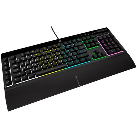 CORSAIR K55 RGB PRO Gaming Keyboard, Backlit Zoned RGB LED, Rubberdome
