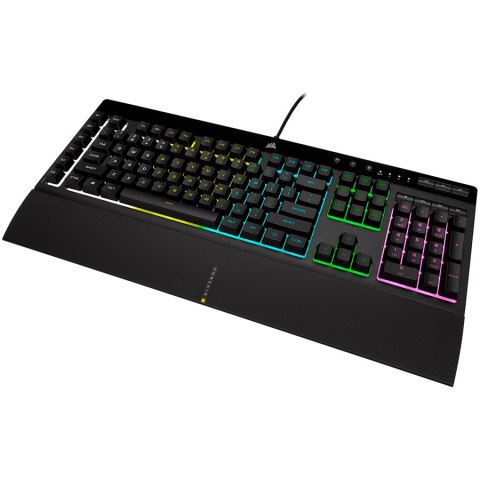 CORSAIR K55 RGB PRO Gaming Keyboard, Backlit Zoned RGB LED, Rubberdome