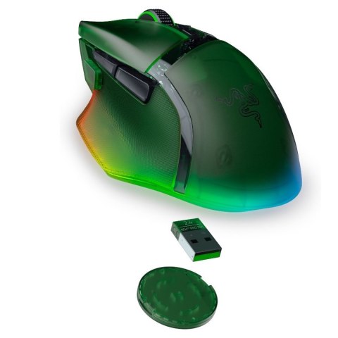 Razer Mysz Gamingowa Basilisk V3 Pro 35K Phantom Green, Bezprzewodowa