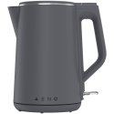 AENO EK4 Czajnik 1,5L podwójne ścianki, Strix szary