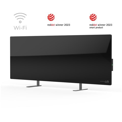 AENO GH2S Grzejnik szklany Smart 700W aplikacja czarny wtyczka EU
