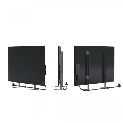 AENO GH4S Grzejnik szklany Smart 700W app+panel LED czarny wtyczka EU