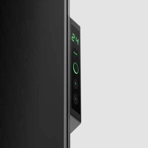 AENO GH4S Grzejnik szklany Smart 700W app+panel LED czarny wtyczka EU