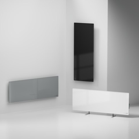 AENO GH4S Grzejnik szklany Smart 700W app+panel LED czarny wtyczka EU
