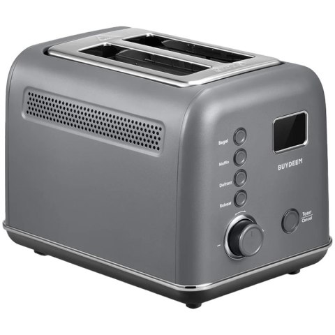BUYDEEM Automatyczny Metalowy Toster na 2 kromki, DT730E, Ink Grey, EU