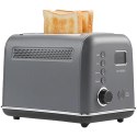 BUYDEEM Automatyczny Metalowy Toster na 2 kromki, DT730E, Ink Grey, EU