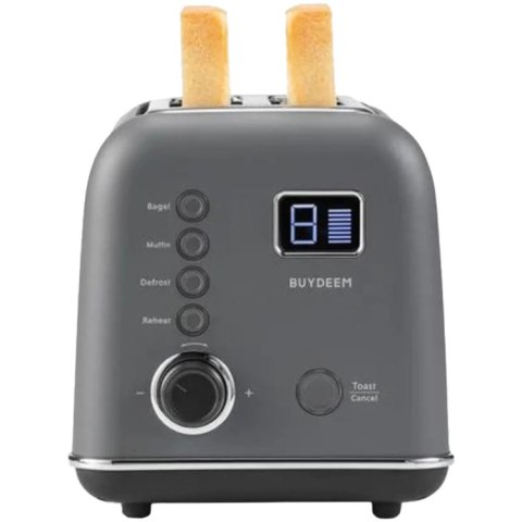 BUYDEEM Automatyczny Metalowy Toster na 2 kromki, DT730E, Ink Grey, EU