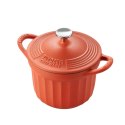 BUYDEEM Emaliowane naczynie żeliwne 1,8L, CP541, Koi Red