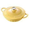 BUYDEEM Emaliowane naczynie żeliwne 3,3L, CP581, Mellow Yellow