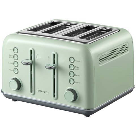 BUYDEEM Toster na 4 kromki, DT640E, Cozy Greenish, EU