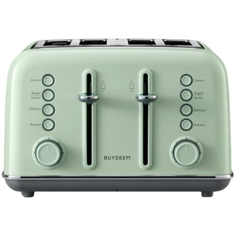 BUYDEEM Toster na 4 kromki, DT640E, Cozy Greenish, EU