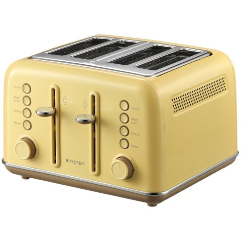 BUYDEEM Toster na 4 kromki, DT640E, Mellow Yellow, EU