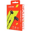 CANYON Słuchawki dokanałowe EP-3 Mik 1.2m Szare