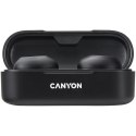 CANYON Słuchawki dokanałowe TWS-1 Czarne