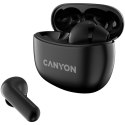 CANYON Słuchawki dokanałowe TWS-5 Etui Czarne