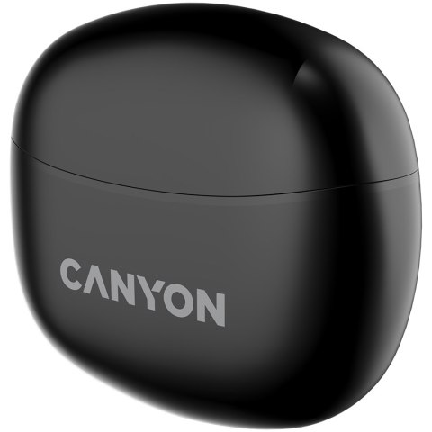 CANYON Słuchawki dokanałowe TWS-5 Etui Czarne