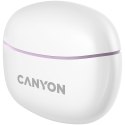 CANYON Słuchawki dokanałowe TWS-5 Etui Fioletowe
